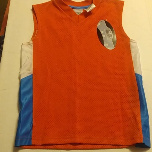 20 Athletic works two boys Grey and Orange Muscle shirts xs (4-5) - Picture 3 of 5